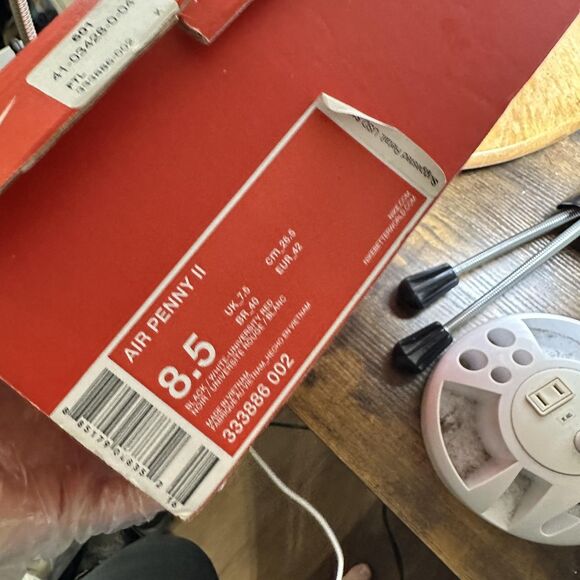 Nike Air Penny 2 Shoes Mens Size 8.5 Basketball 333886-002 Penny Hardaway Sneake - Picture 2 of 10